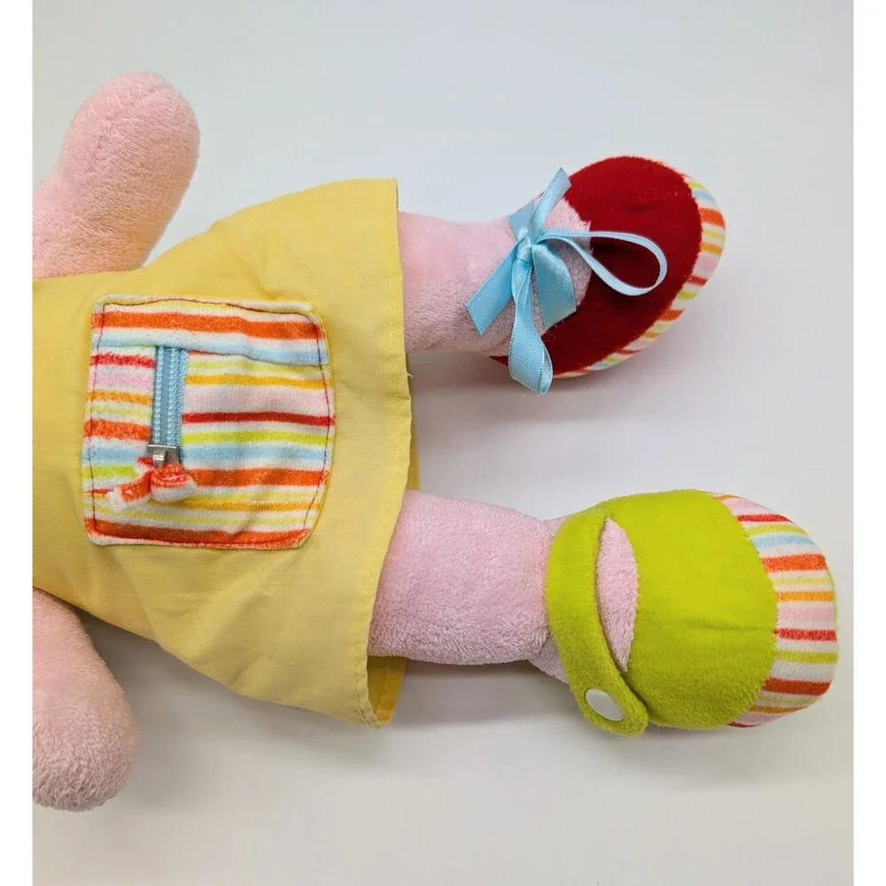 Russ Baby Plush Elephant Pink Terry Cloth Babies Love To Learn Crinkle Ears 12